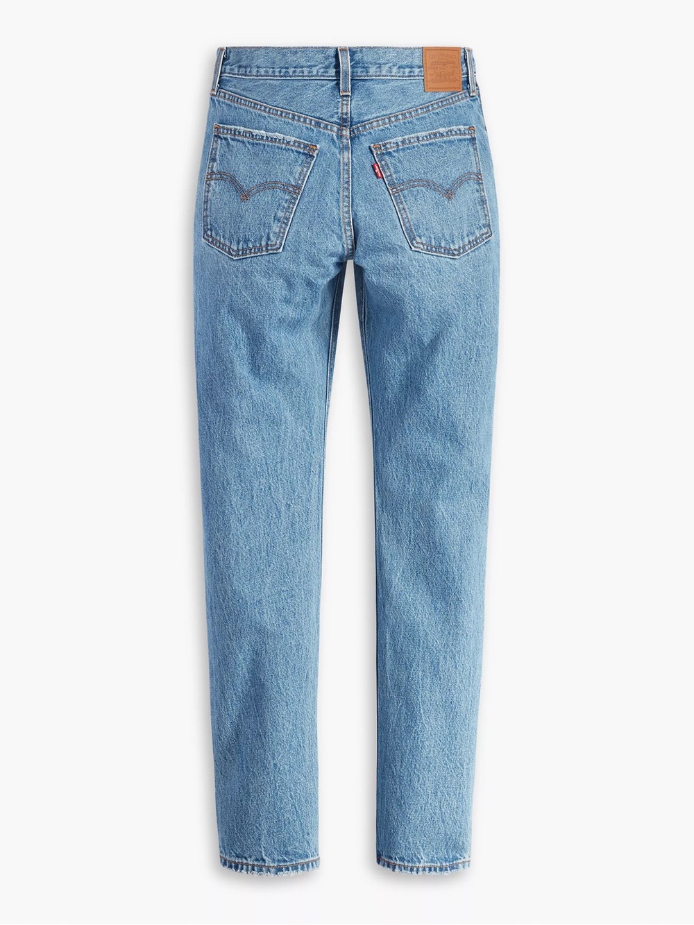 Levi's High-Rise Straight Jeans in Light Blue Premium Middy Straight Size 26 - Picture 7 of 13